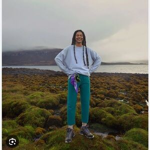 Small RecTrek Pants Outdoor Voices in Teal Color